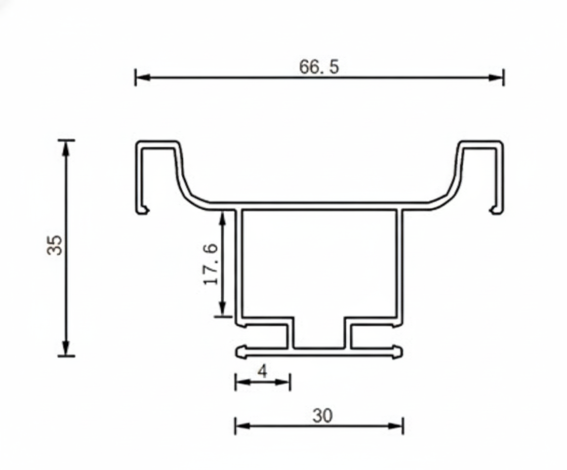 Starke Double Door Vertical Gola Profile